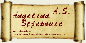 Angelina Stjepović vizit kartica